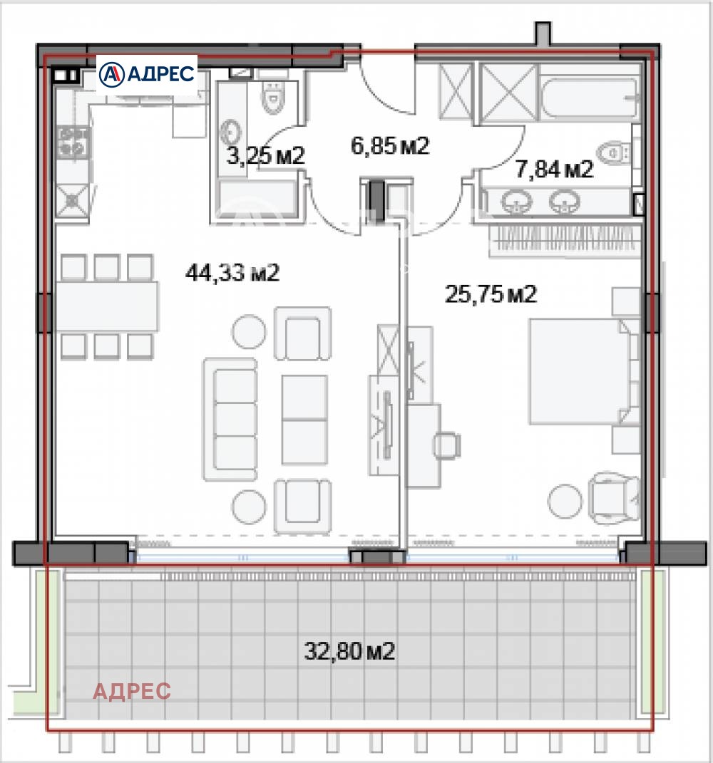 Продава 2-СТАЕН, гр. Варна, к.к. Слънчев ден, снимка 3 - Апартаменти - 46239660