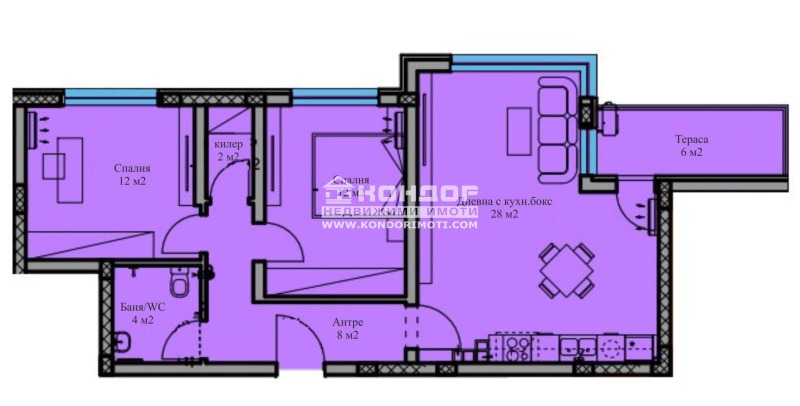 Til salg  2 soveværelser Plovdiv , Ostromila , 98 kvm | 80462182 - billede [6]