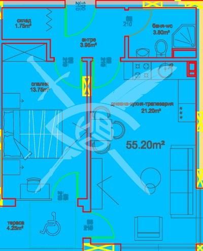 Продава 2-СТАЕН, гр. Бургас, област Бургас, снимка 1 - Aпартаменти - 49456996