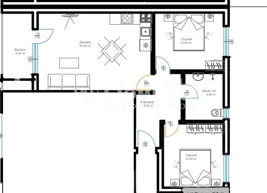 In vendita  2 camere da letto Varna , m-t Pchelina , 82 mq | 81615990 - Immagine [3]