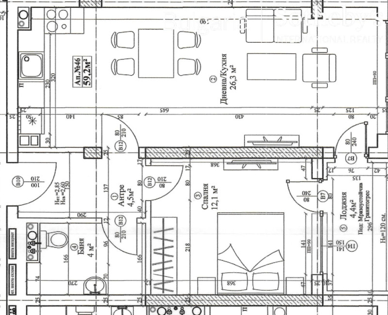 Продаја  1 спаваћа соба Софија , Младост 4 , 67 м2 | 50400772 - слика [10]