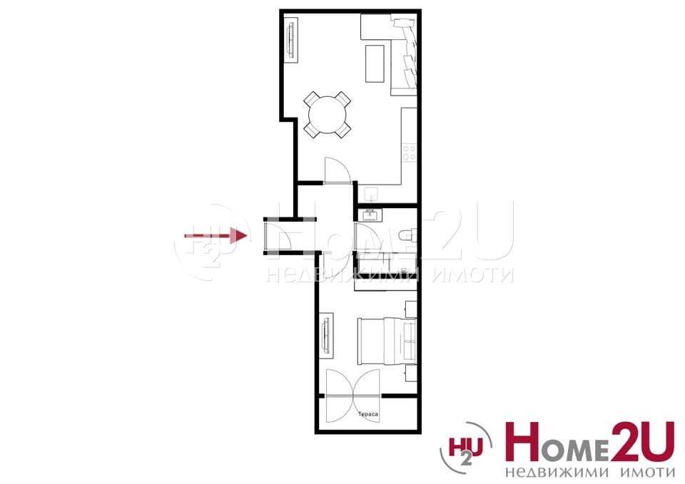 Продава 2-СТАЕН, гр. Пловдив, Христо Смирненски, снимка 7 - Апартаменти - 50320476