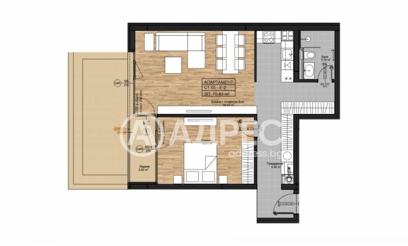 Na prodej  1 ložnice Sofia , Bojana , 95 m2 | 69555197 - obraz [4]