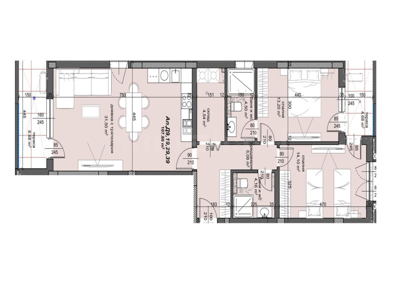 Продава 3-СТАЕН, гр. Пловдив, Тракия, снимка 4 - Апартаменти - 53154315