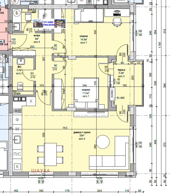 Продава 3-СТАЕН, гр. Стара Загора, Железник - център, снимка 2 - Апартаменти - 54012402