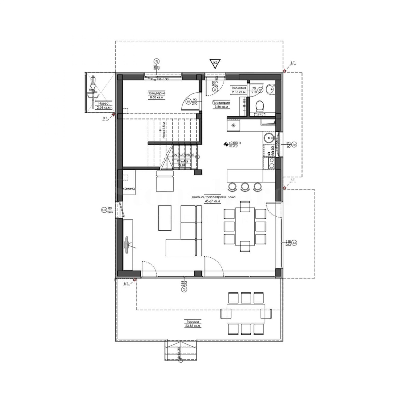 Продава КЪЩА, гр. Черноморец, област Бургас, снимка 2 - Къщи - 55067963