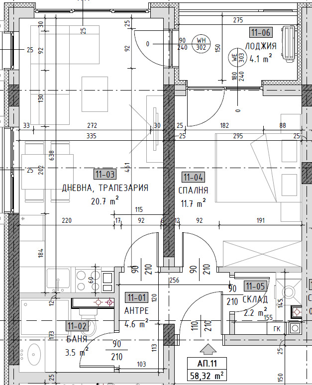 À venda  1 quarto Sofia , Malinova dolina , 68 m² | 50306056 - imagem [3]