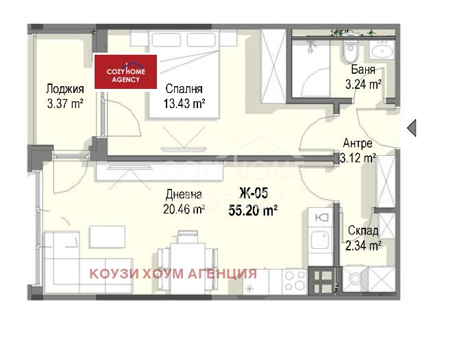 Продава 2-СТАЕН, гр. София, Кръстова вада, снимка 2 - Апартаменти - 53975225