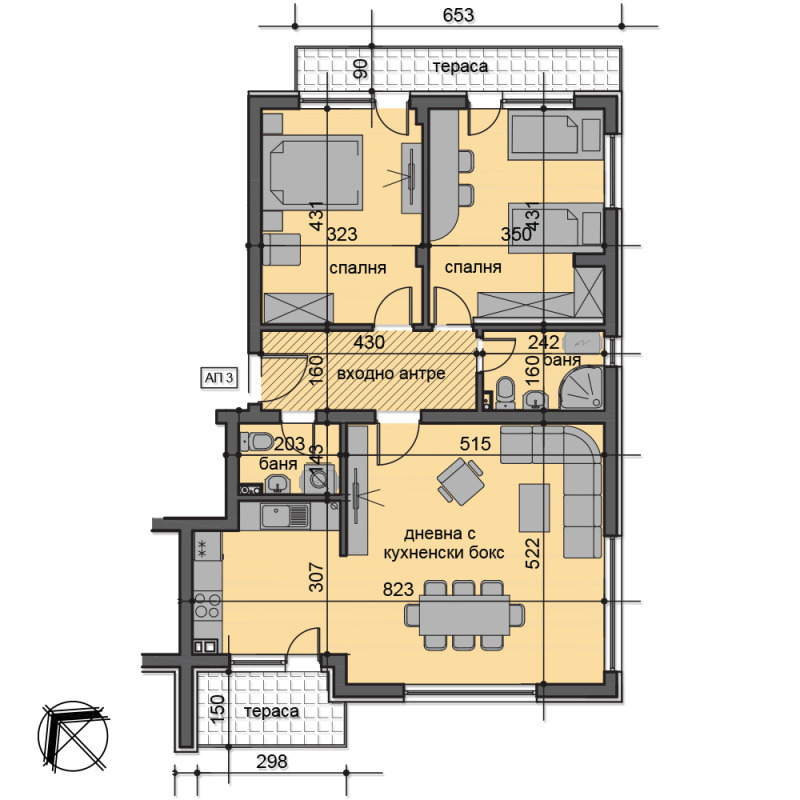 Продава 3-СТАЕН, гр. Пловдив, Остромила, снимка 9 - Aпартаменти - 48378154