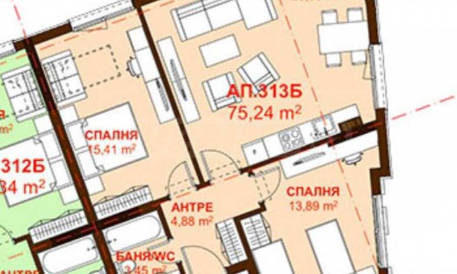 Продава 3-СТАЕН, гр. Бургас, Сарафово, снимка 2 - Апартаменти - 53719503