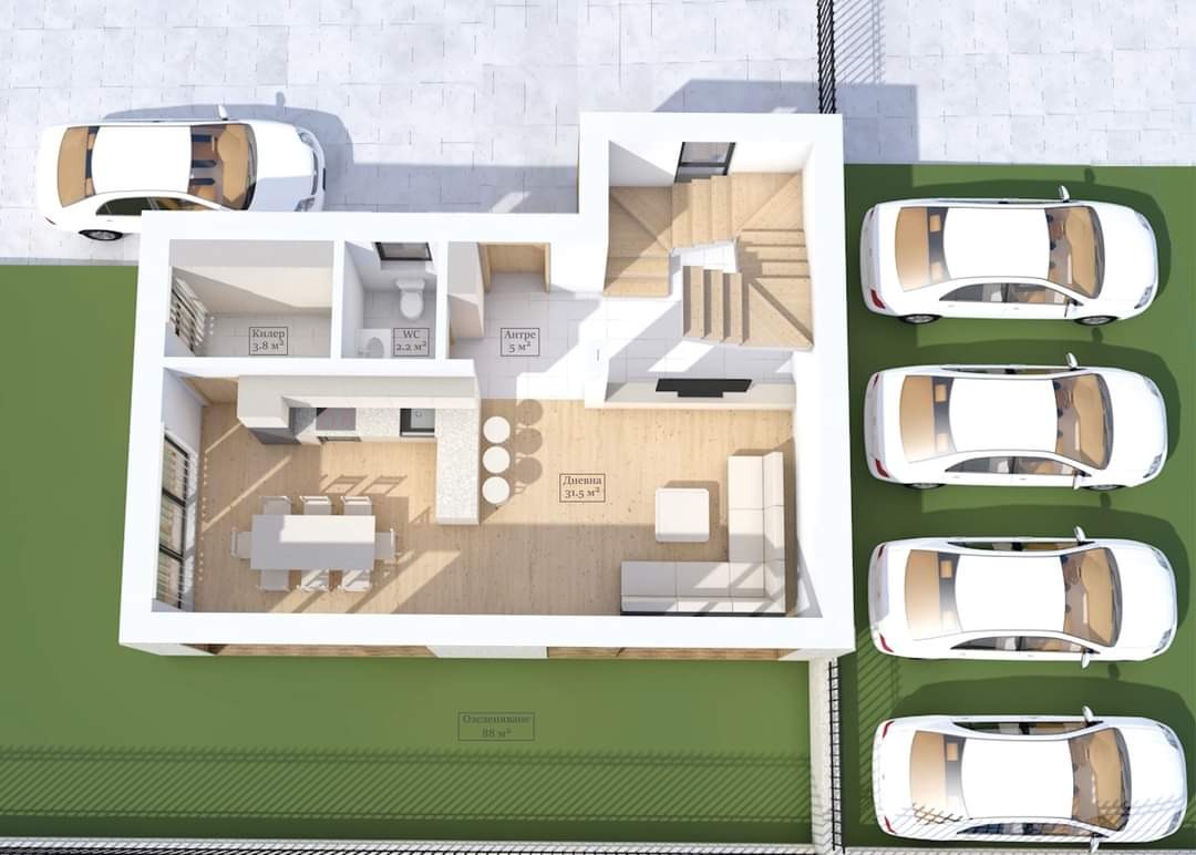 Продава КЪЩА, гр. Благоевград, Баларбаши, снимка 2 - Къщи - 56130528