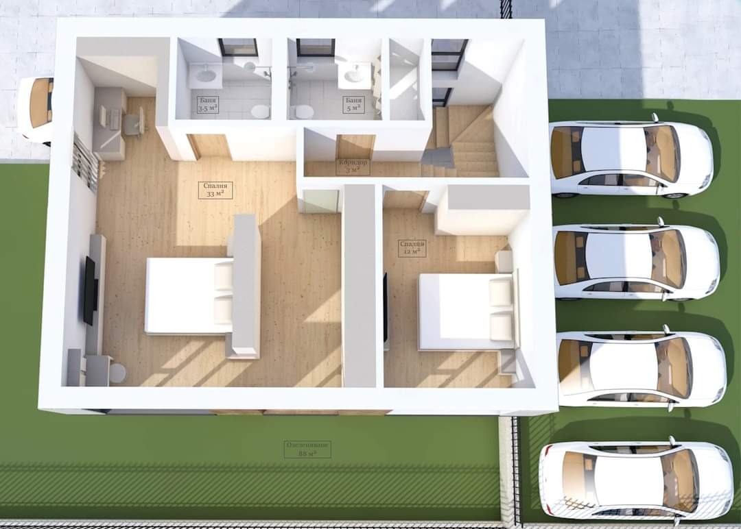 Продава КЪЩА, гр. Благоевград, Баларбаши, снимка 3 - Къщи - 56130528