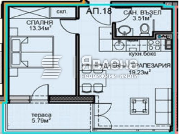 Продава 2-СТАЕН, гр. София, Обеля 2, снимка 2 - Aпартаменти - 47611248