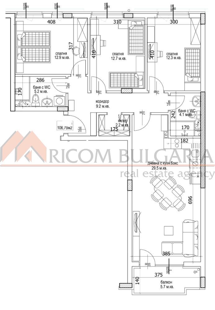 Продава 4-СТАЕН, гр. Варна, Кайсиева градина, снимка 2 - Апартаменти - 52319083