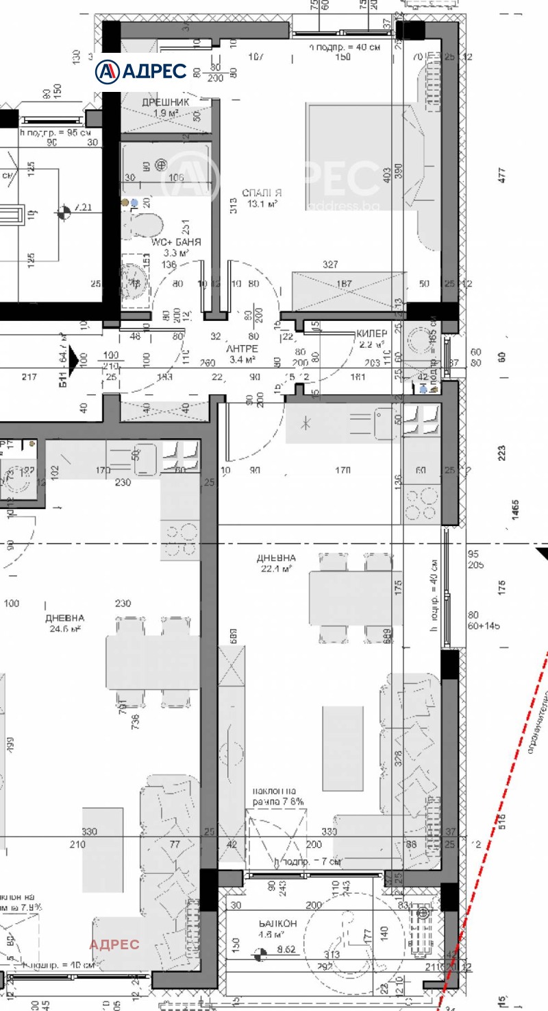 In vendita  1 camera da letto Varna , Vladislav Varnenchik 1 , 76 mq | 59955277 - Immagine [5]