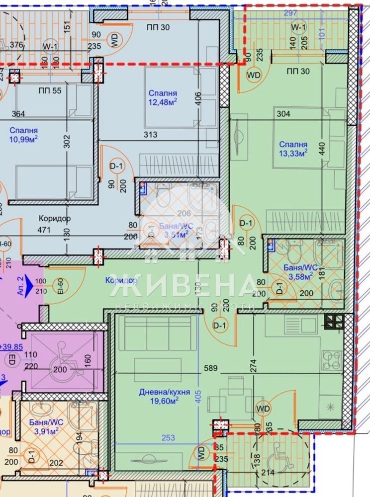 Продава 2-СТАЕН, гр. Варна, Централна поща, снимка 2 - Aпартаменти - 43848304