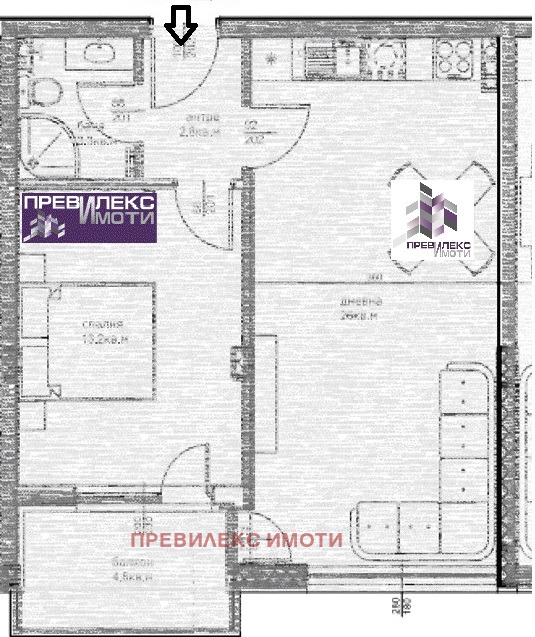 Продава 2-СТАЕН, гр. Пловдив, Коматевски възел, снимка 1 - Aпартаменти - 48310165