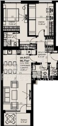 Продава 3-СТАЕН, град Бургас, Хоризонт • 160326 € / 313570.40 лв. • 57710721 6