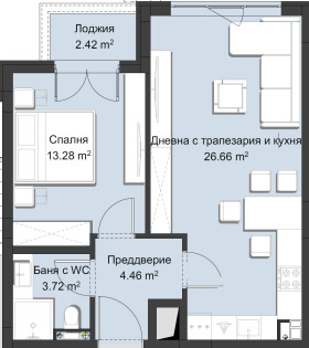 1 sypialnia Christo Smirnenski, Plowdiw 2