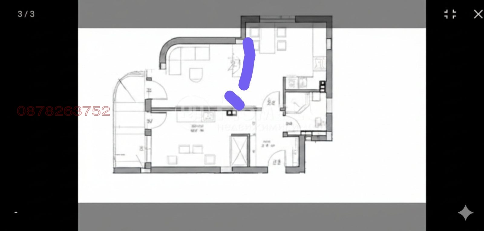 Продава 3-СТАЕН, гр. София, Студентски град, снимка 2 - Апартаменти - 53730714