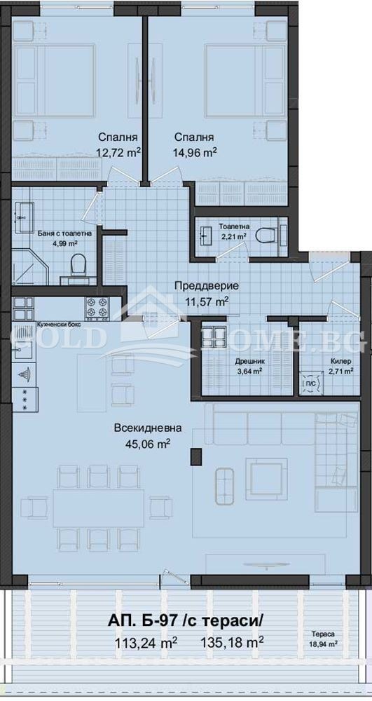 Продава 3-СТАЕН, гр. Пловдив, Гагарин, снимка 10 - Aпартаменти - 49431104