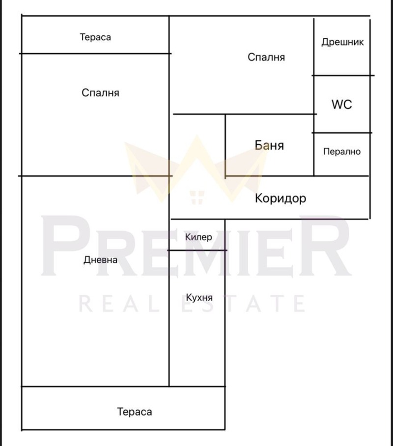 De vânzare  2 dormitoare Varna , Țentâr , 87 mp | 80725011