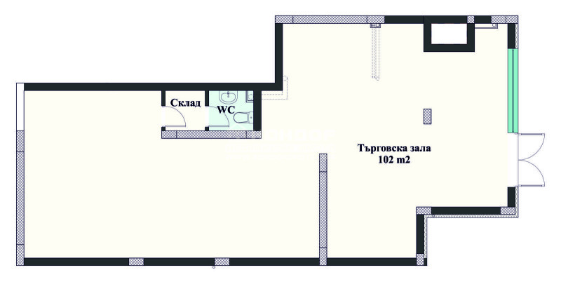 Te koop  Winkel Plovdiv , Christo Smirnenski , 131 m² | 96377576 - afbeelding [3]