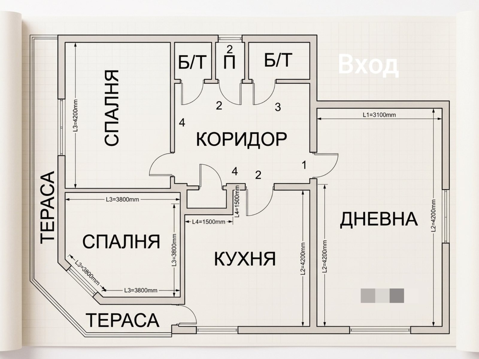 Продава 4-СТАЕН, гр. Варна, Чаталджа, снимка 2 - Апартаменти - 56460223