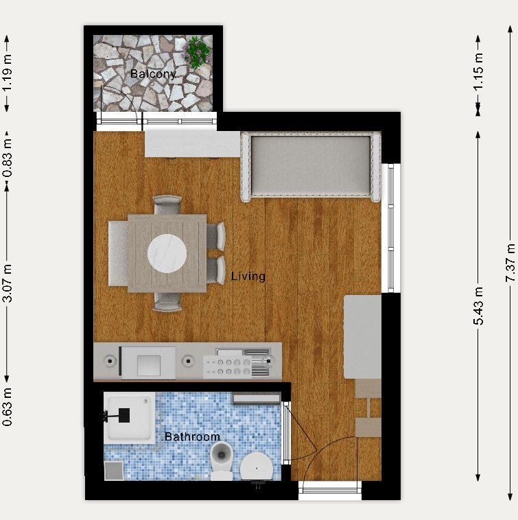 À vendre  Studio Sofia , Souhodol , 31 m² | 62746455