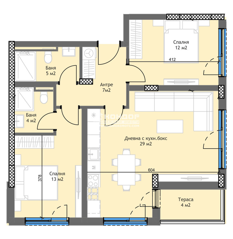 Продава 3-СТАЕН, гр. Пловдив, Тракия, снимка 5 - Aпартаменти - 46382738