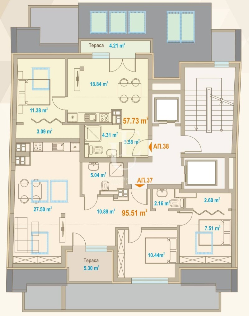 Продава 4-СТАЕН, гр. София, Център, снимка 13 - Апартаменти - 53087493