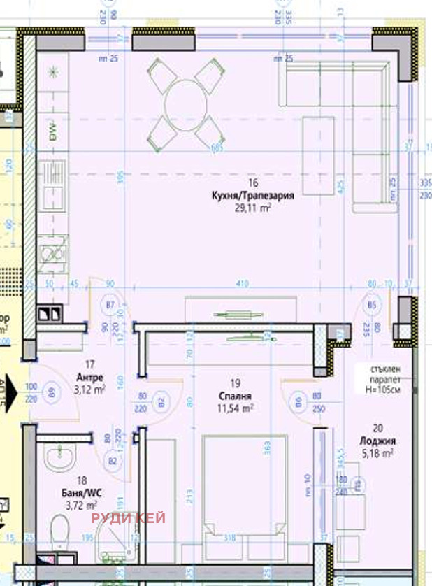 Na prodej  1 ložnice Varna , k.k. Čajka , 75 m2 | 68800369 - obraz [2]