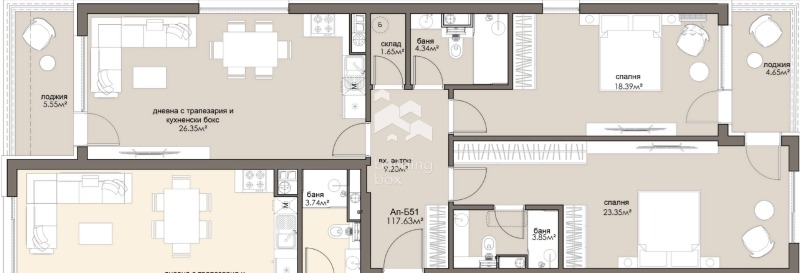 Продава 3-СТАЕН, гр. София, Люлин 5, снимка 2 - Апартаменти - 53356309