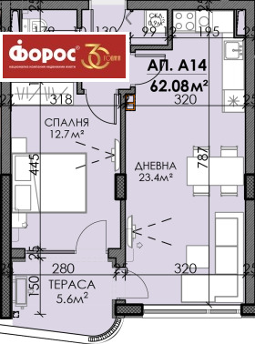 1 bedroom Izgrev, Burgas 2