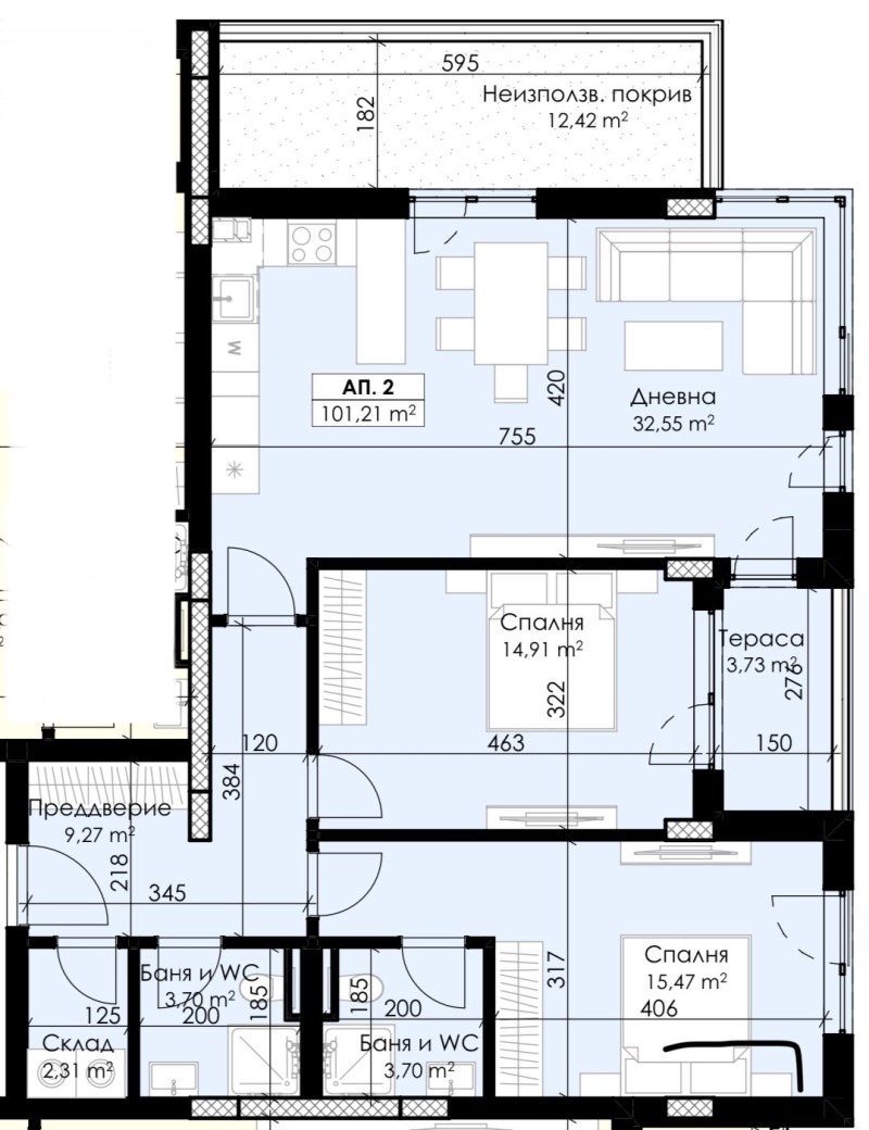 Zu verkaufen  2 Schlafzimmer Plowdiw , Hristo Smirnenski , 119 qm | 78058223 - Bild [8]