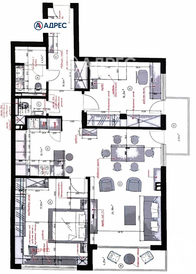 Продава  3-стаен град Варна , Бриз , 112 кв.м | 15868300 - изображение [4]
