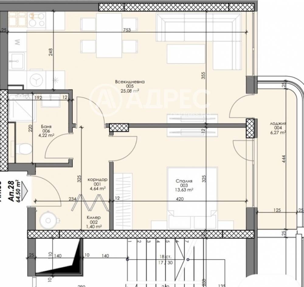 Продава 2-СТАЕН, гр. София, Зона Б-5, снимка 3 - Апартаменти - 54350423
