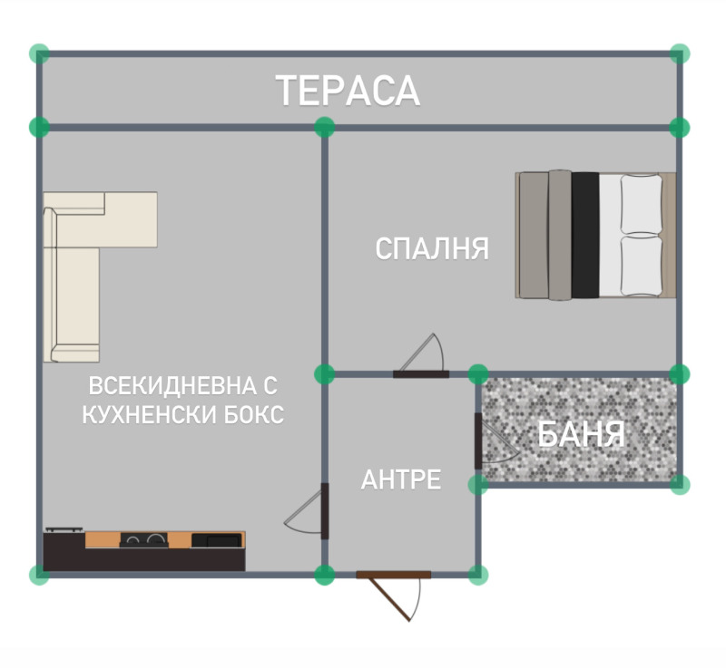 Продава 2-СТАЕН, гр. София, Център, снимка 6 - Aпартаменти - 47519996