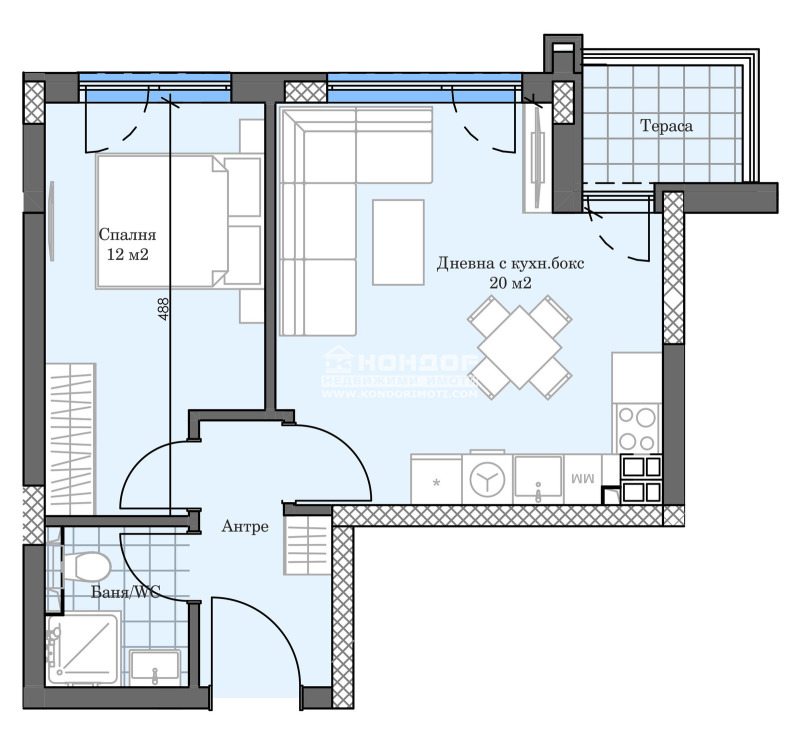 Продава 2-СТАЕН, гр. Пловдив, Кършияка, снимка 6 - Aпартаменти - 49553761