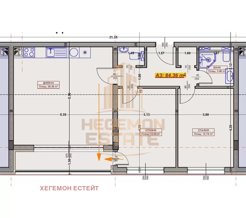 Продава 3-СТАЕН, гр. Варна, Възраждане 1, снимка 2 - Aпартаменти - 49581418