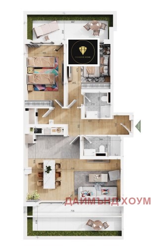 Продаја  2 спаваће собе Пловдив , Тракија , 118 м2 | 76938934 - слика [2]