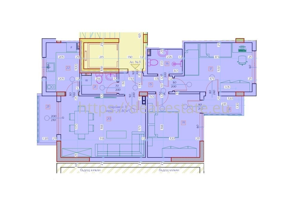 Продава 3-СТАЕН, гр. Благоевград, Широк център, снимка 2 - Апартаменти - 50968998