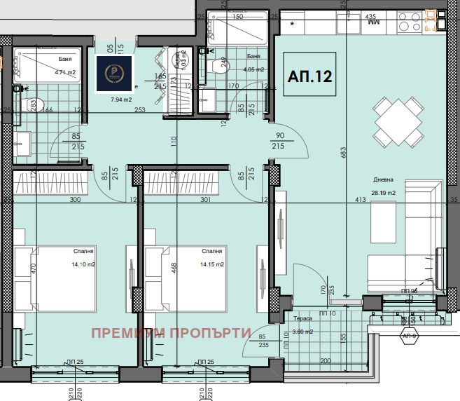 Продава  3-стаен град Пловдив , Гагарин , 109 кв.м | 99237189