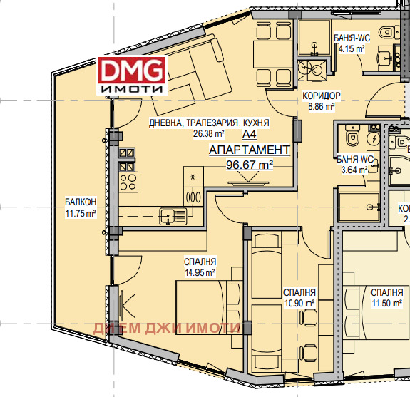 Zu verkaufen  2 Schlafzimmer Sofia , Lewski W , 108 qm | 28568914 - Bild [4]