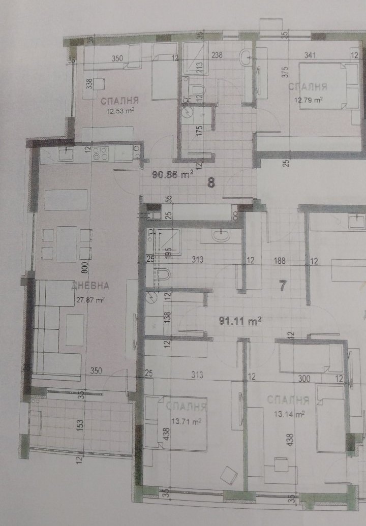 Till salu  2 sovrum Stara Zagora , Samara 3 , 111 kvm | 37544908 - bild [2]