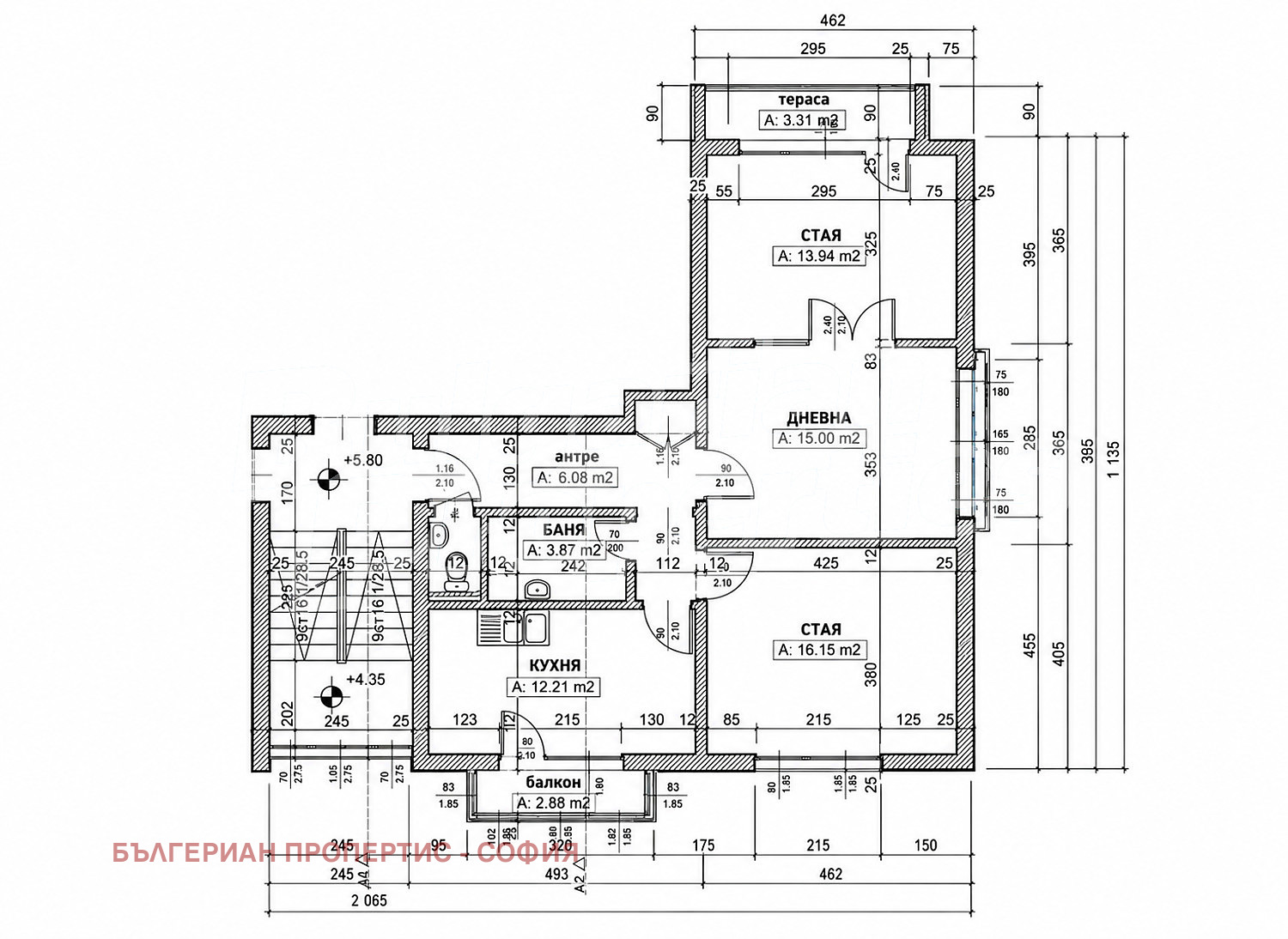 Продава 3-СТАЕН, гр. София, Хаджи Димитър, снимка 2 - Апартаменти - 56258060