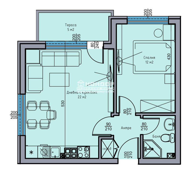 Na sprzedaż  1 sypialnia Plowdiw , Ostromila , 61 mkw | 87896803 - obraz [2]