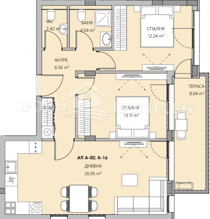 Myytävänä  2 makuuhuonetta Plovdiv , Ostromila , 104 neliömetriä | 35107330 - kuva [2]