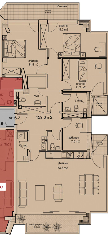 For Sale  3 bedroom Sofia , Manastirski livadi , 159 sq.m | 48490955