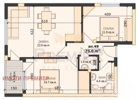 2 Schlafzimmer Lewski 1, Warna 2